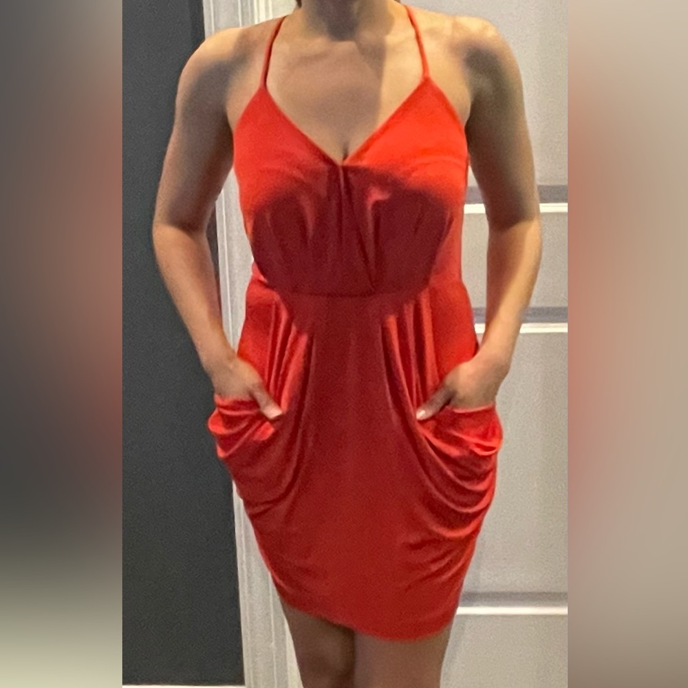 Little Red BCBG dress